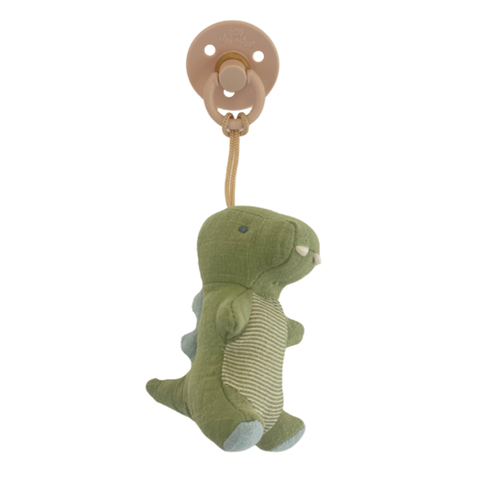 Itzy Ritzy - Bitzy Pal Natural Rubber Pacifier & Stuffed Animal