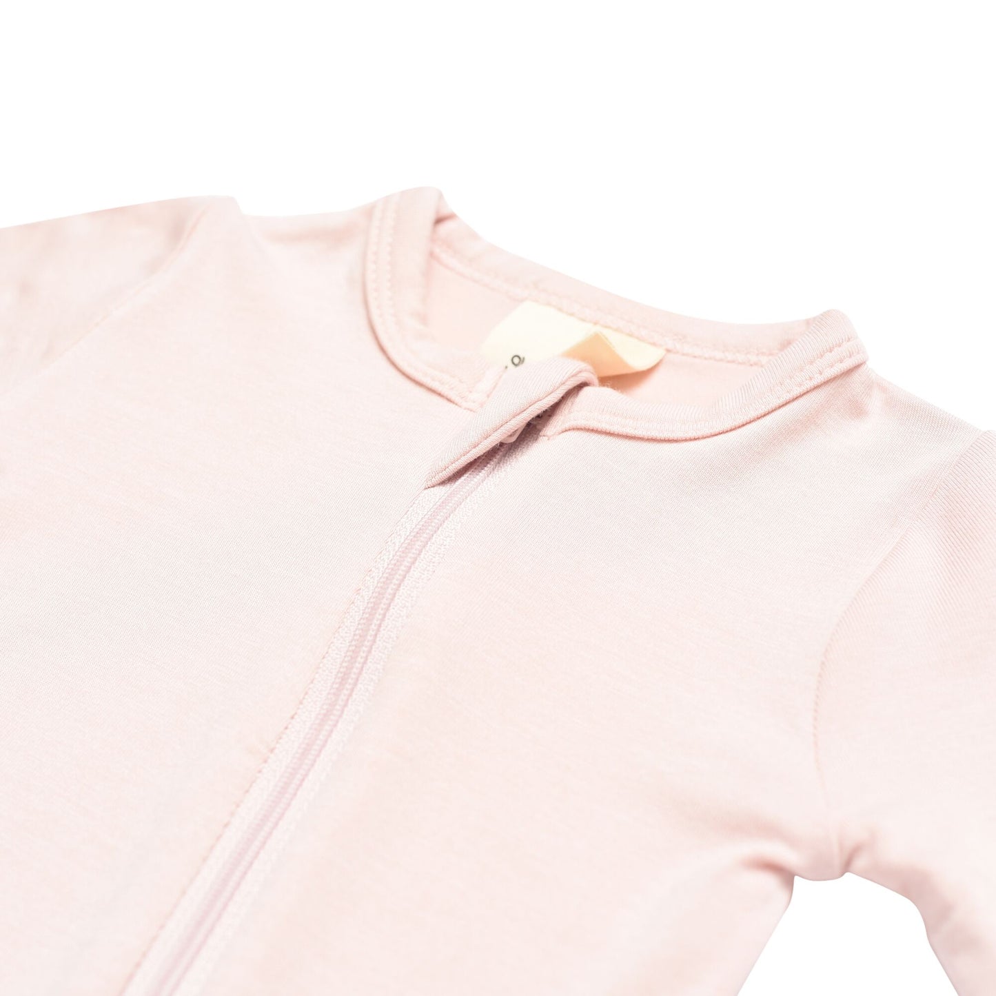 Zippered Footie in Blush