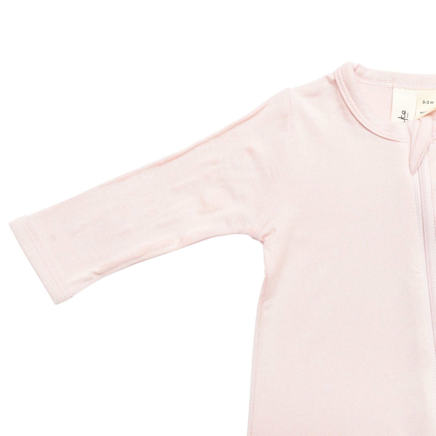 Zippered Footie in Blush
