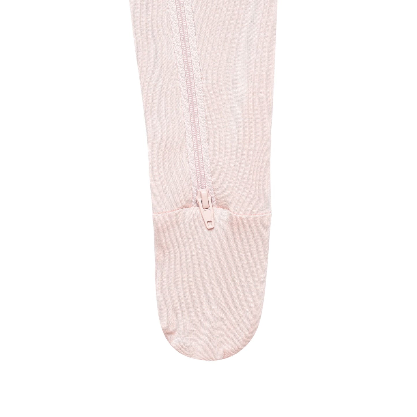Zippered Footie in Blush