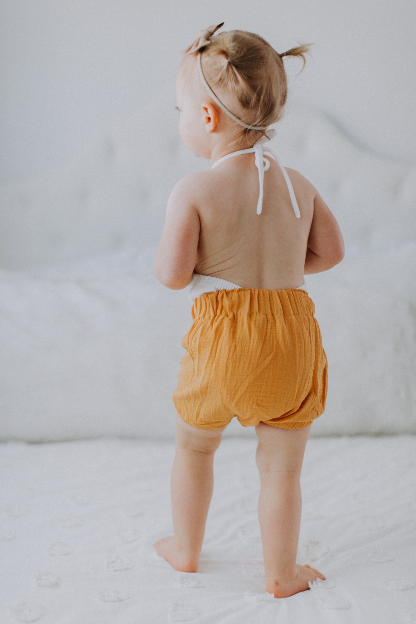 Gauze Baby Bloomers - Mustard