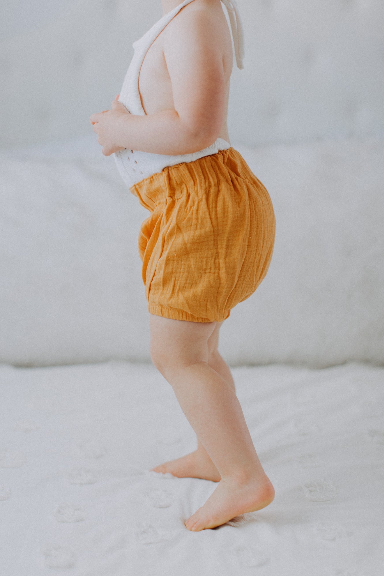 Gauze Baby Bloomers - Mustard