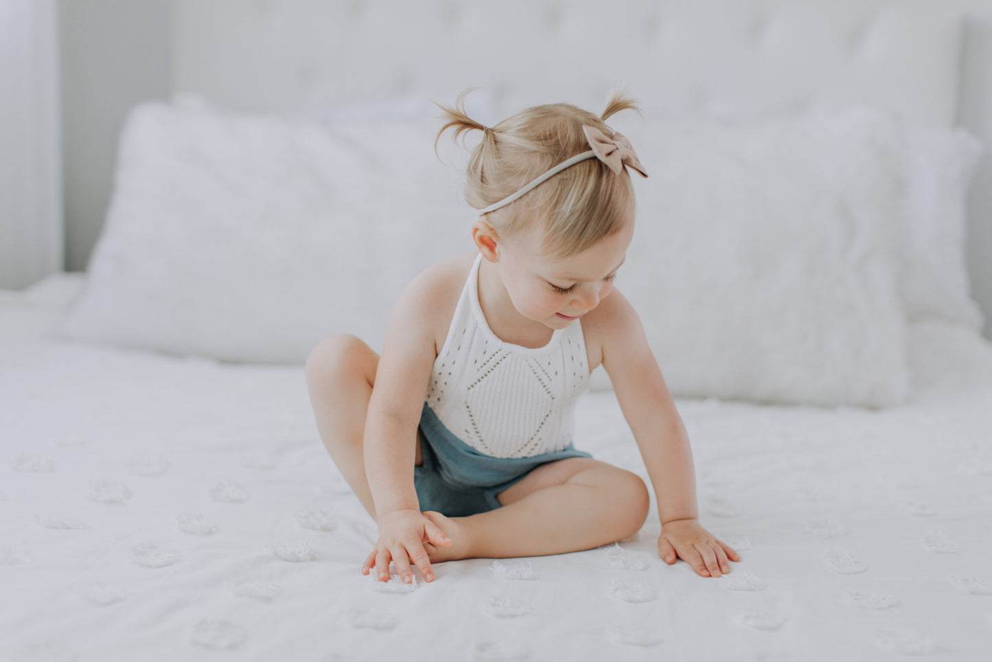 Gauze Baby Bloomers Dusty Blue