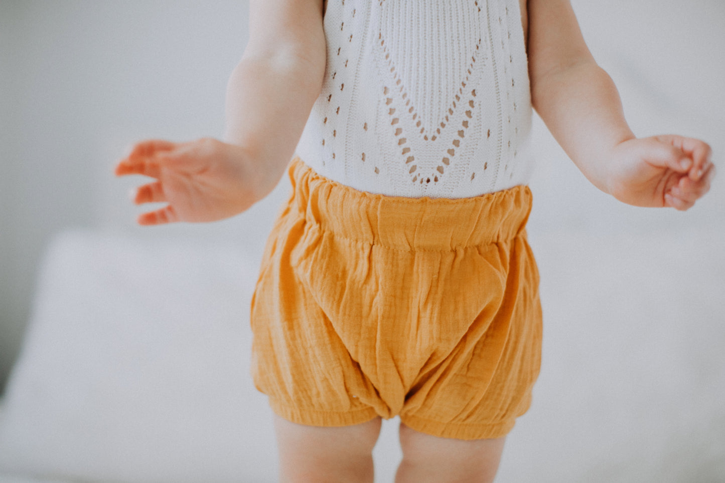 Gauze Baby Bloomers - Mustard