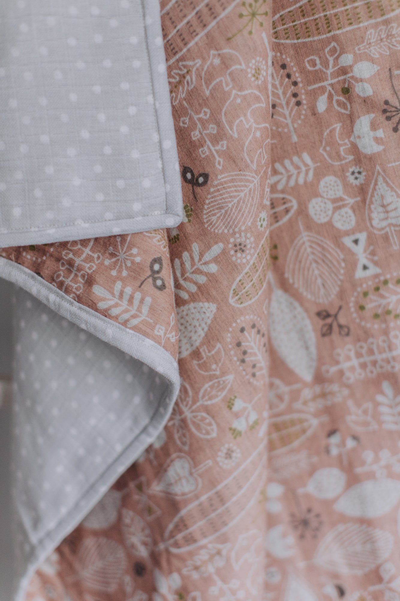 Reversible Muslin Quilt Mahogany