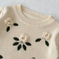 Vintage Floral Embroidered Sweater