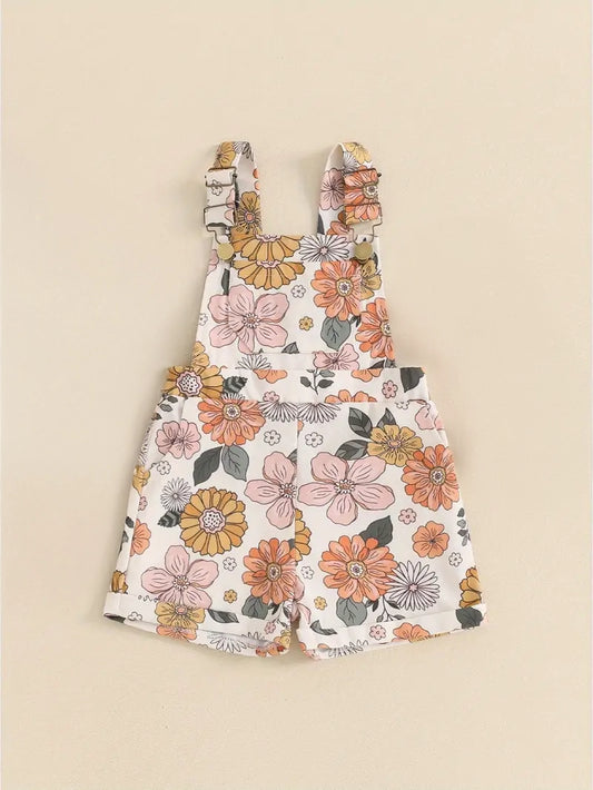 Luna Floral Overalls