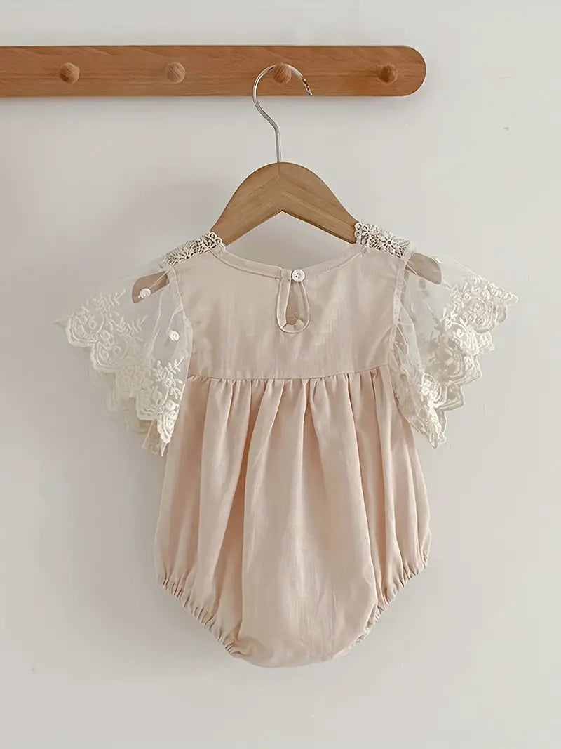 Dainty Flutter Sleeve Romper