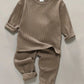 Waffle Pants and Bottoms Set | Khaki