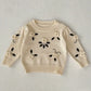 Vintage Floral Embroidered Sweater