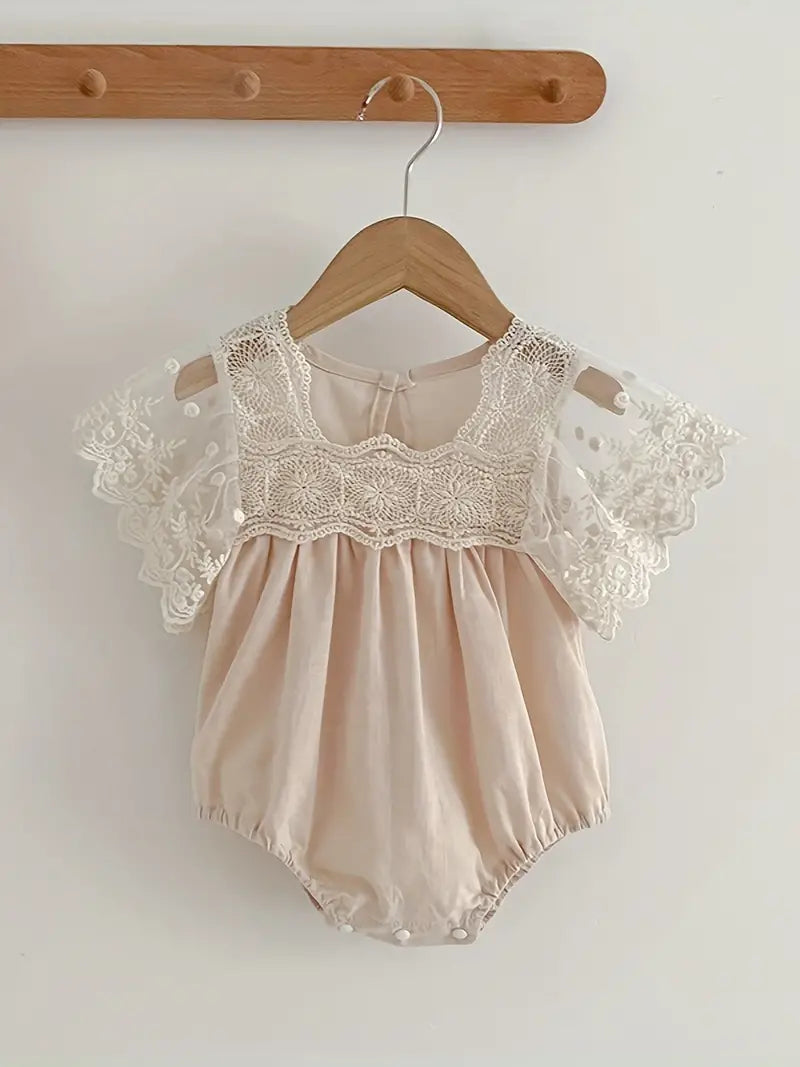 Dainty Flutter Sleeve Romper