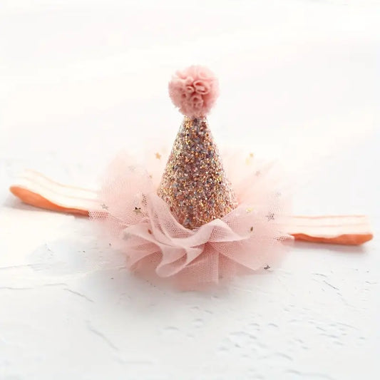 Pink Sparkle Birthday Hat