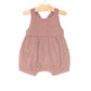 Corduroy Shortie Gathered Romper | Mauve