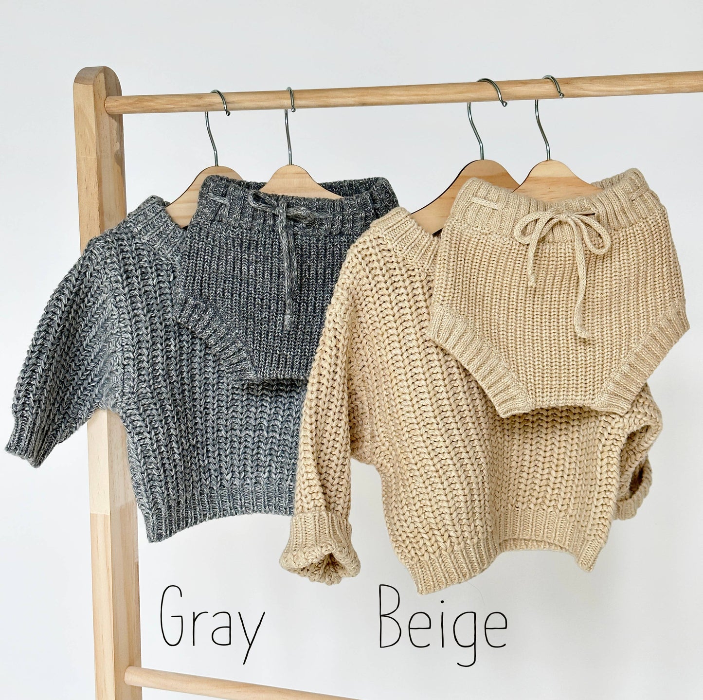 Baby Sweater Chunky Braided Knit | Coco Speckle