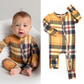 River Plaid Zippered Footie