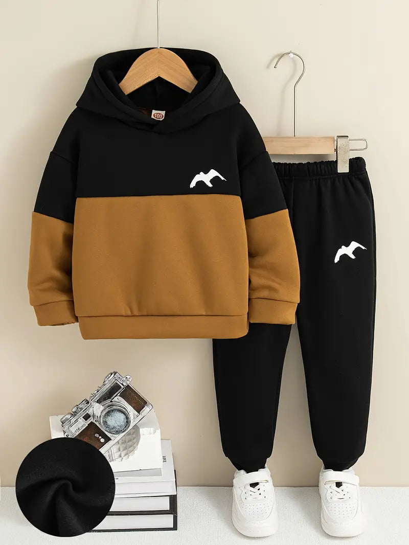 Cozy Colorblock Hoodie + Jogger Set