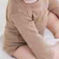 Organic Baby Long Sleeve Classic Bodysuit - Truffle
