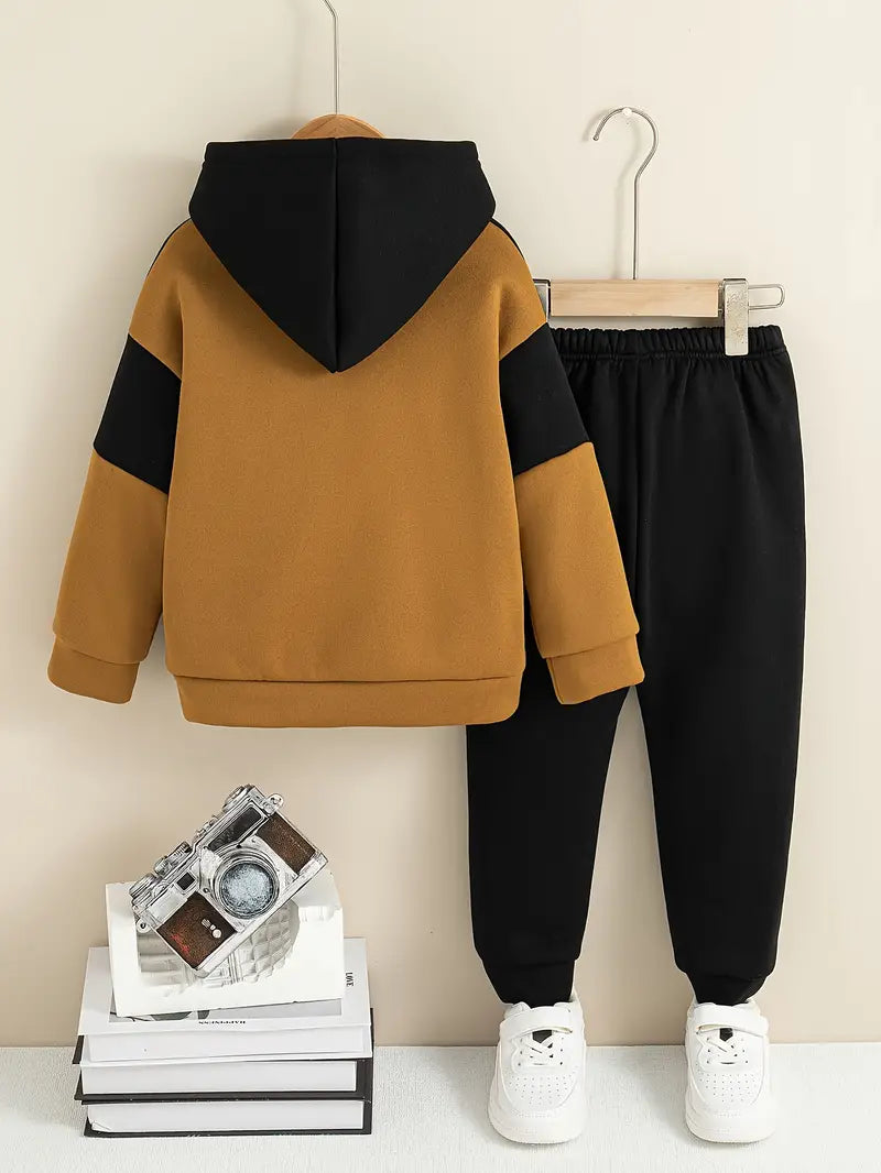 Cozy Colorblock Hoodie + Jogger Set