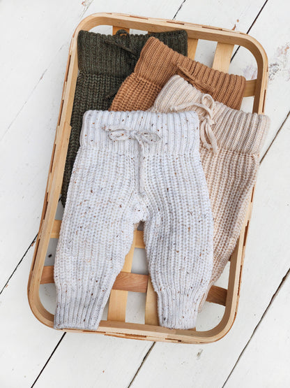 Baby Knit Pants Cotton Chunky | Braided Pants