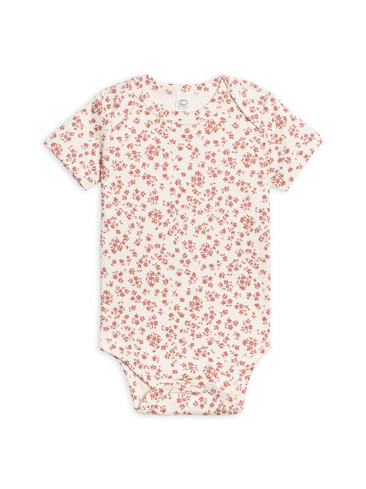 Organic Baby Afton Bodysuit - Alma Floral / Berry