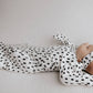 Black & White Poka Dot Knotted Gown & Hat | Newborn