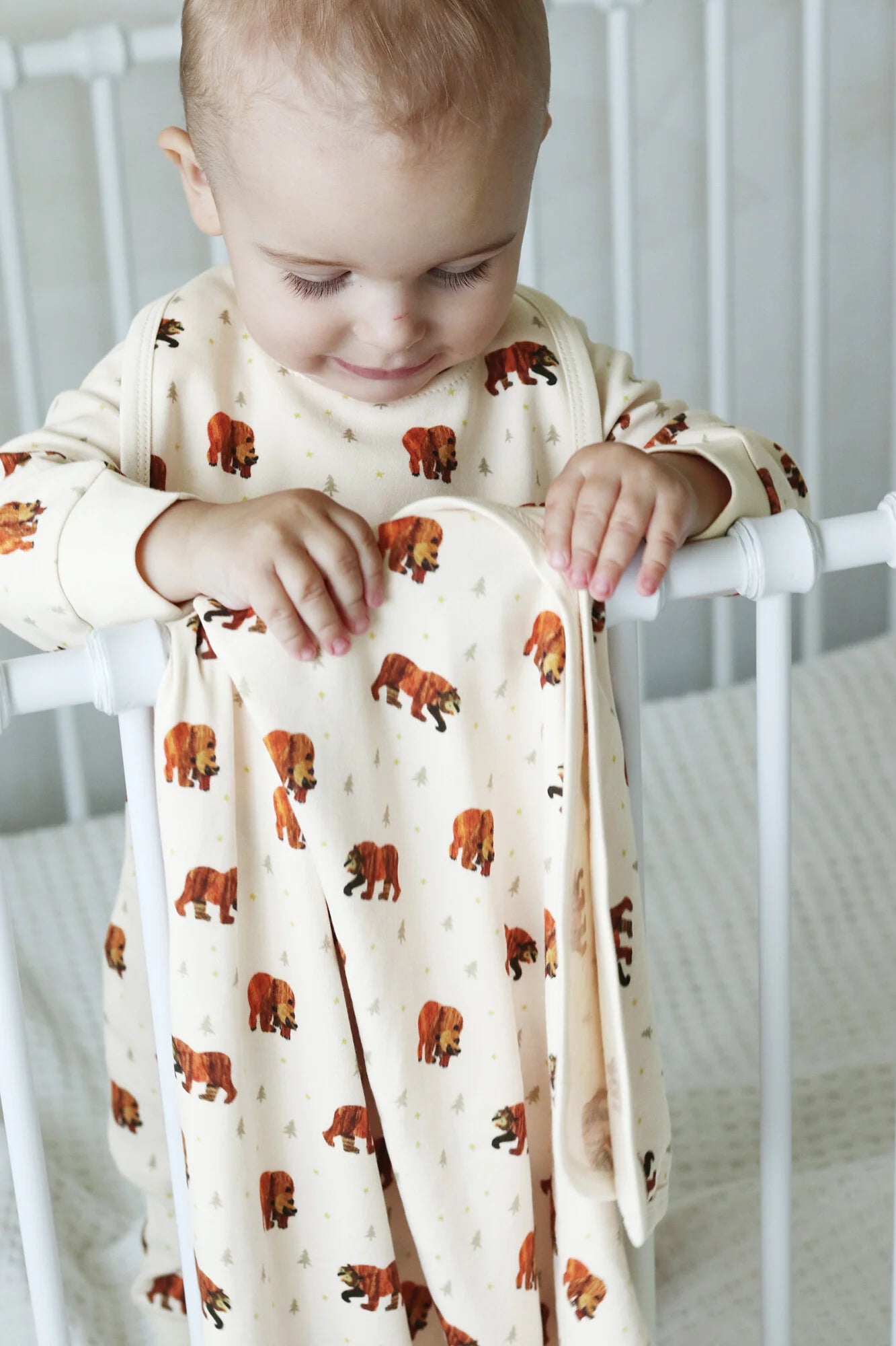 Organic Blanket in Brown Bear