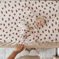 Organic Crib Sheets in Brown Bear