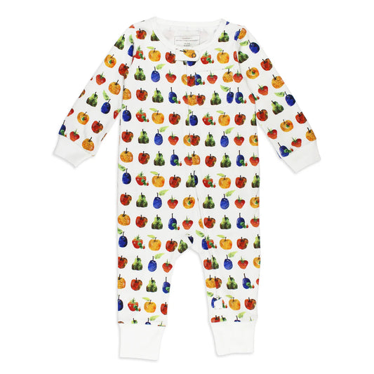 Organic Footless 2-Way Zipper Romper in Fruit