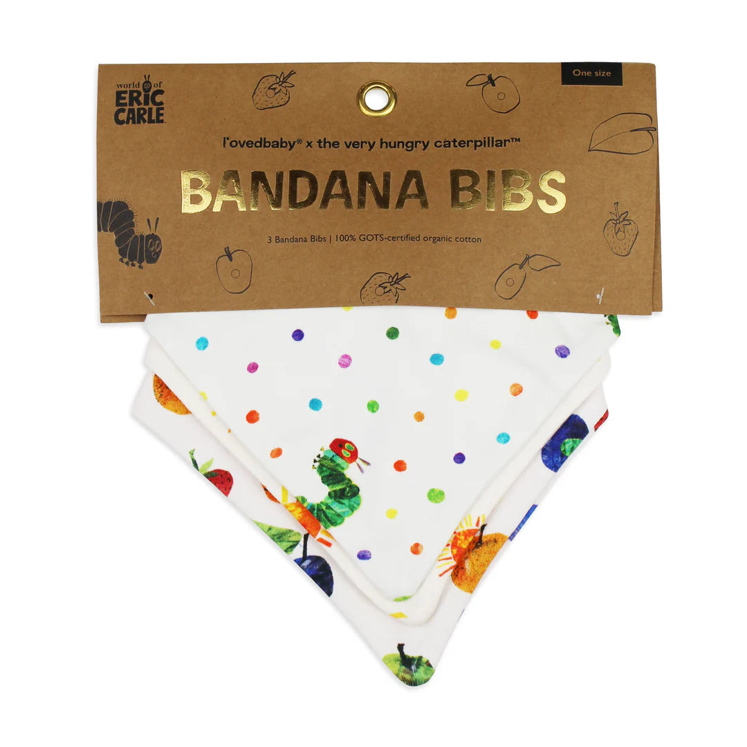 Organic Bandana Bib 3-Pack in Multi