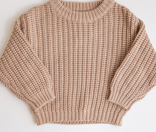 Chunky Knit Braided Sweater | Fog