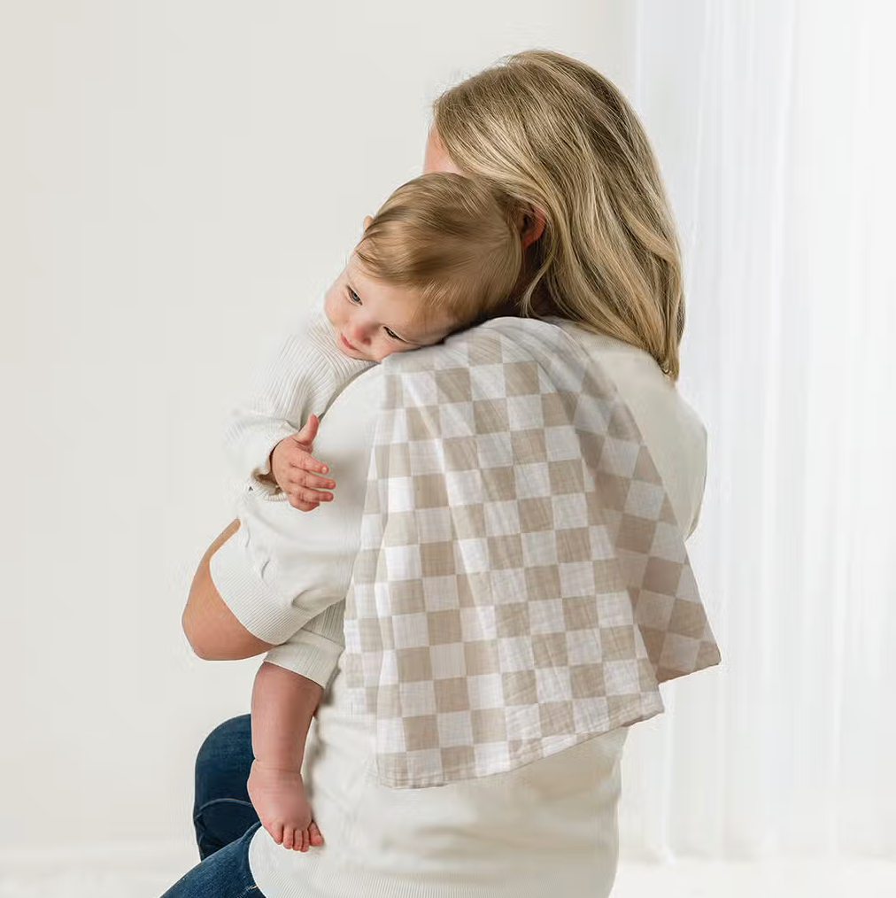 Breastfeeding Boss™ Multitasking for Nursing, Swaddle + More Toast Checkerboard
