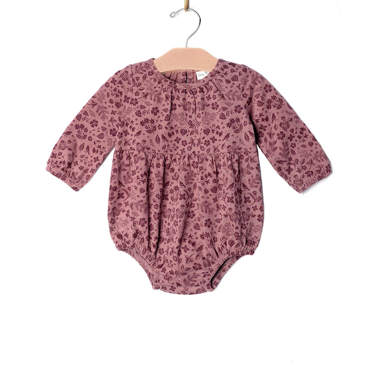 Long Sleeve Shortie Romper | Plum Birds