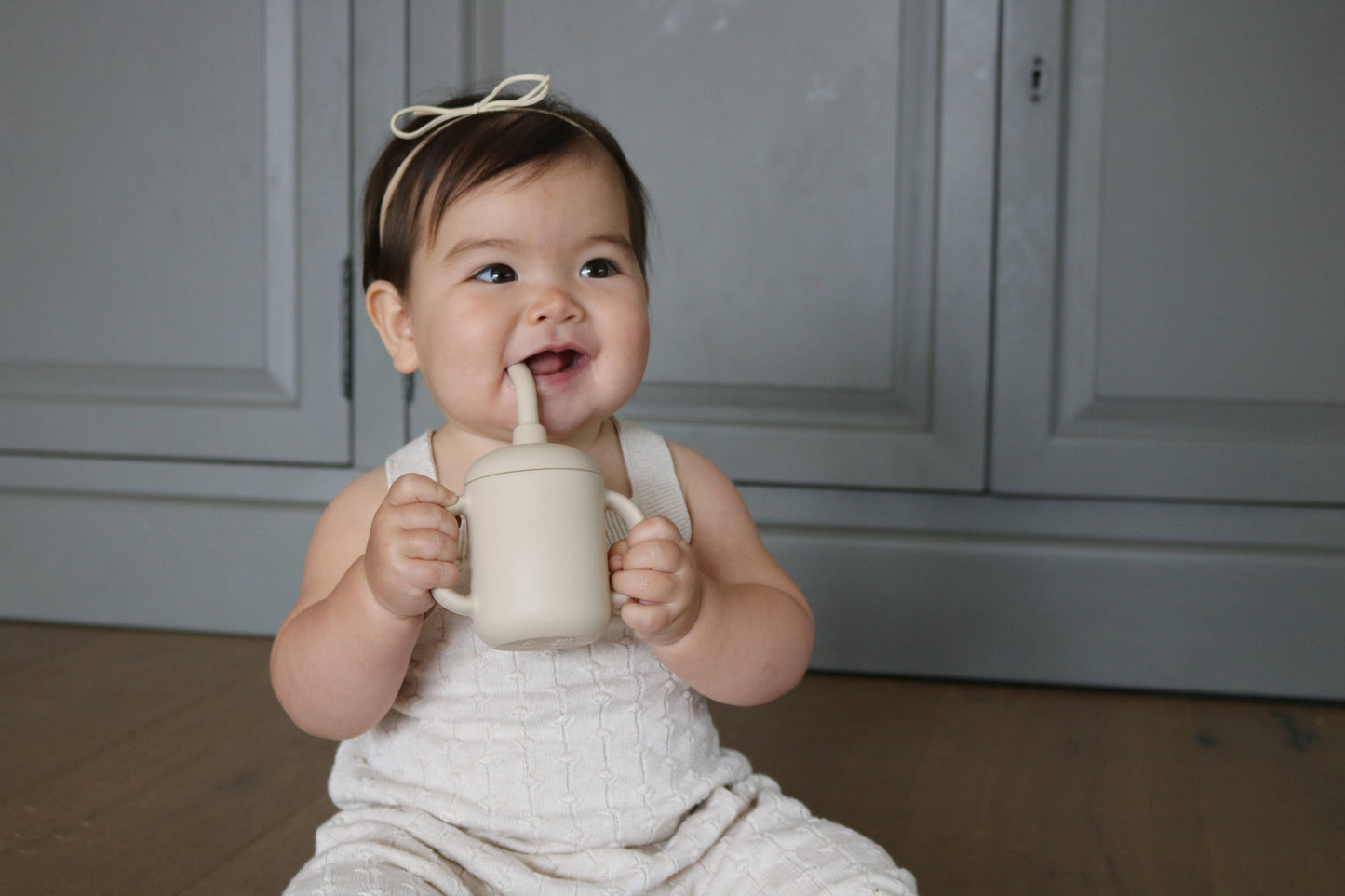 Sippy Cup with Straw Color: Sand