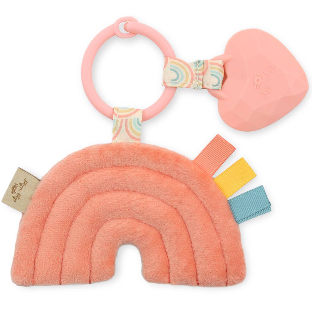 Itzy Pal™ Plush + Teether | Rainbow