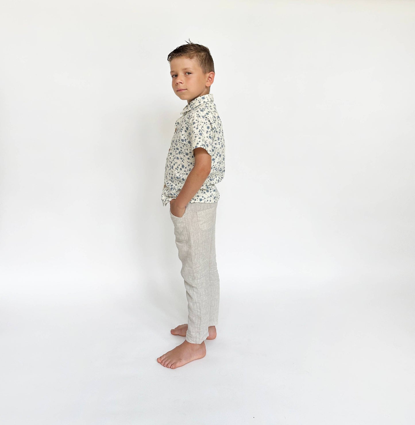 Boys Dress Shirt Floral | Ellis