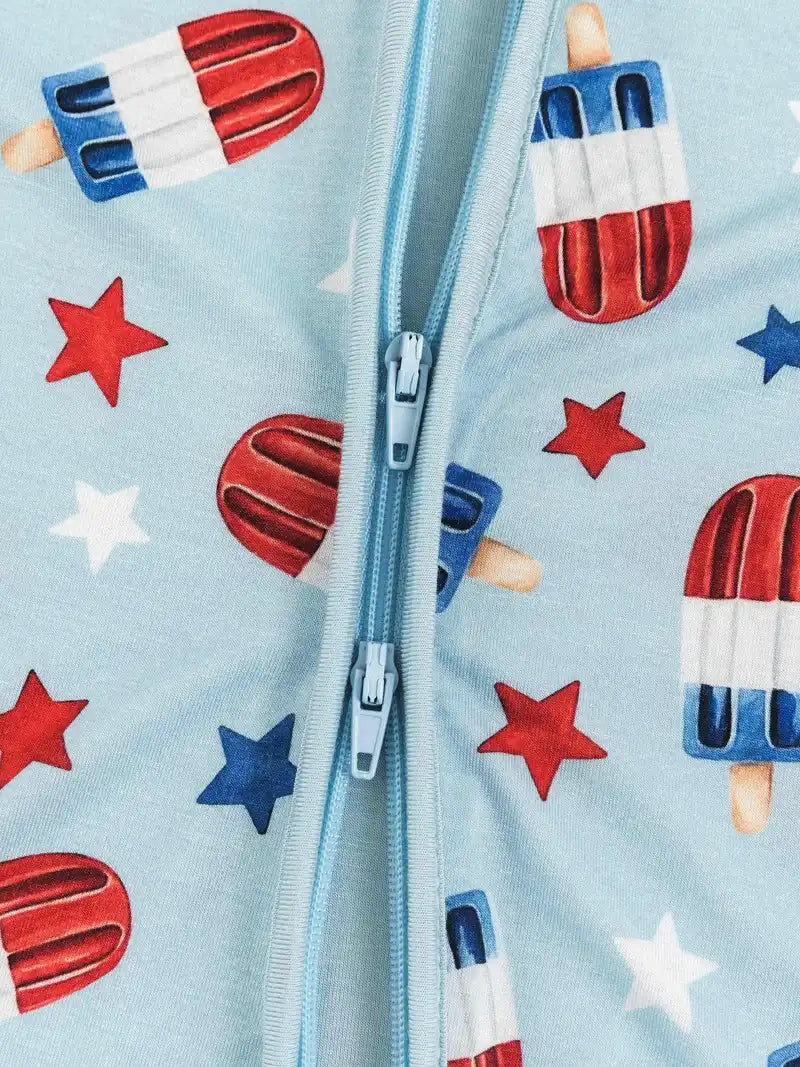 Patriotic Popsicle Footie Pajamas