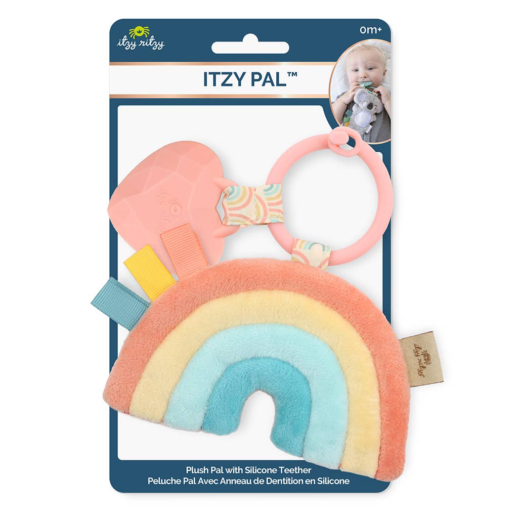 Itzy Pal™ Plush + Teether | Rainbow