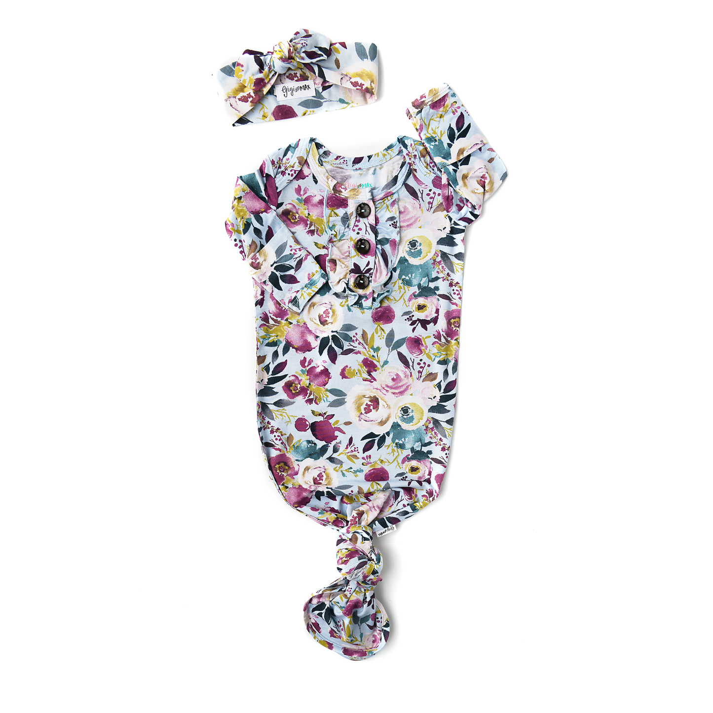 Annie Floral Ruffle Gown | Newborn