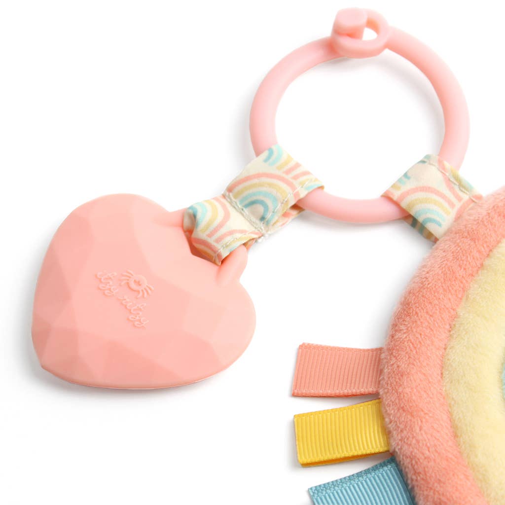 Itzy Pal™ Plush + Teether | Rainbow