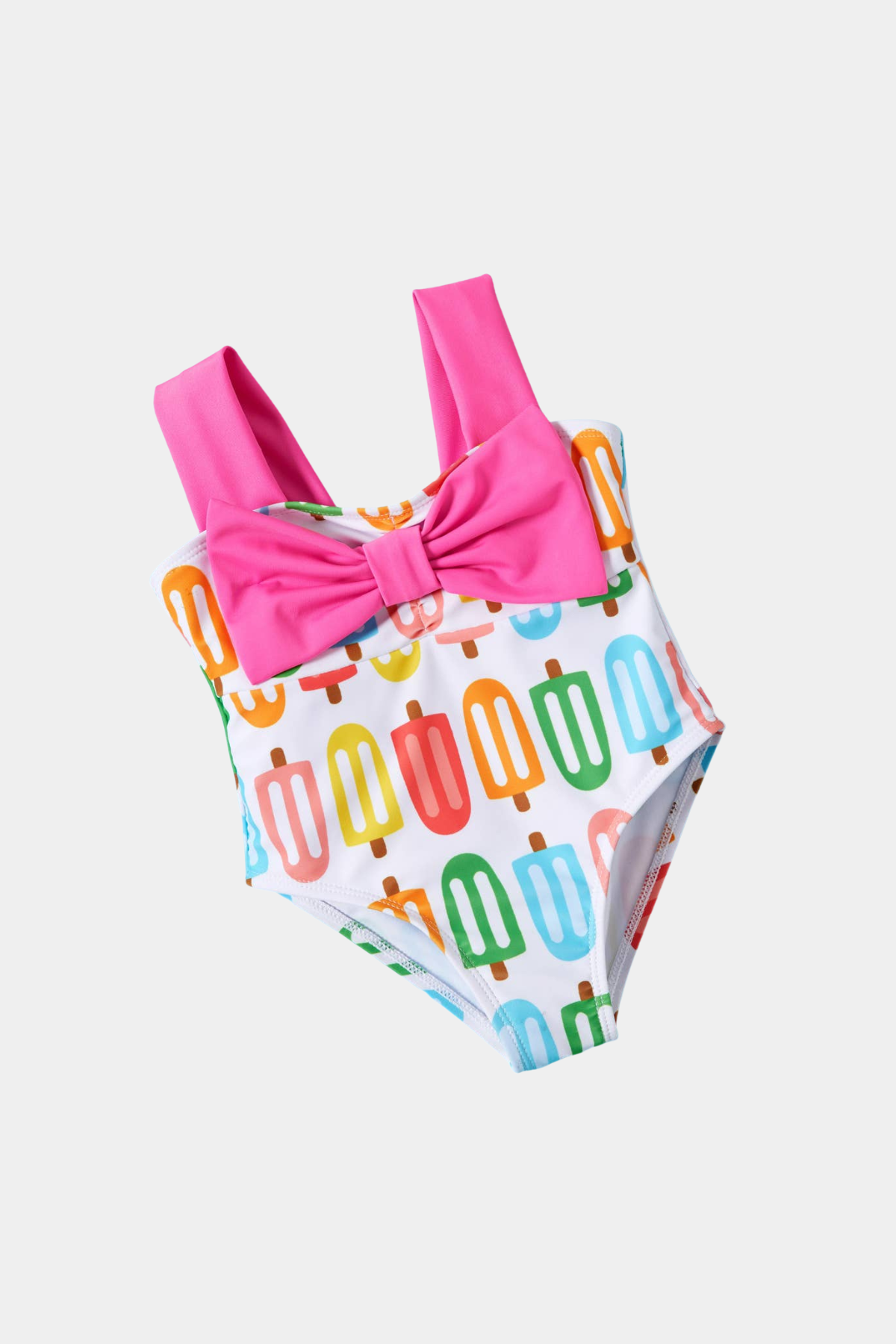 Popsicle Pink Bow One Piece Swimsuit