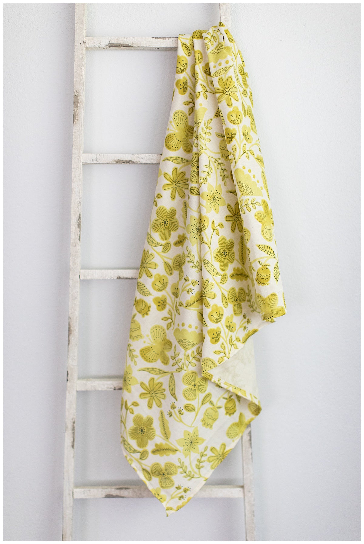"Vintage Floral" - Double Gauze Muslin Blanket