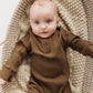 Knitted Button Jumpsuit Olive