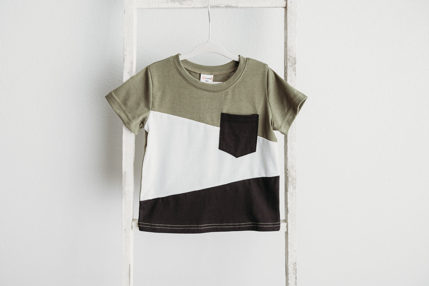 Olive Multi Short Sleeve Pocket Tee