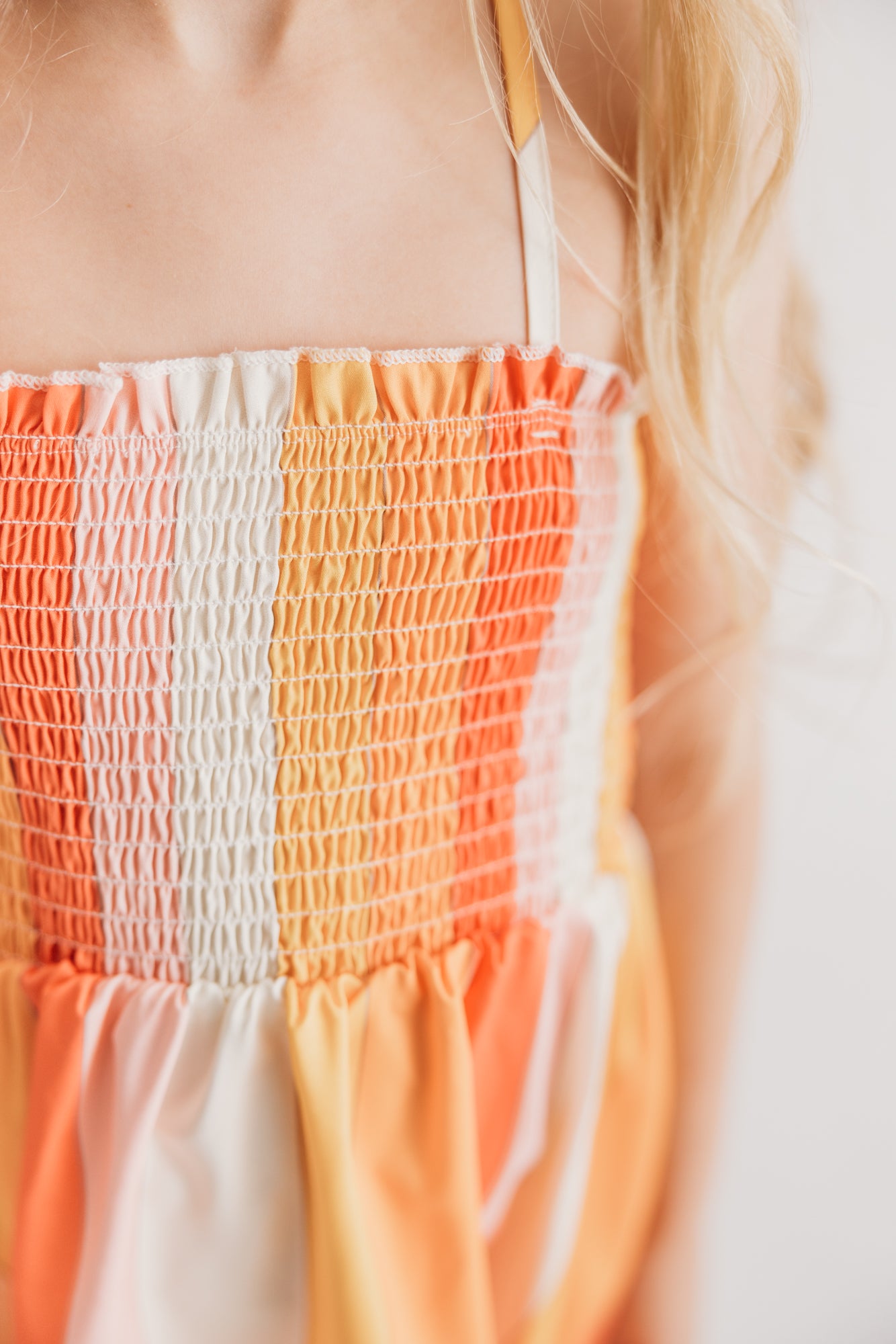 Toddler Striped Dress Sunset