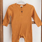 Knitted Button Jumpsuit Honey