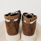 Lace Up Chelsea Boots Stripe Detail | Walnut