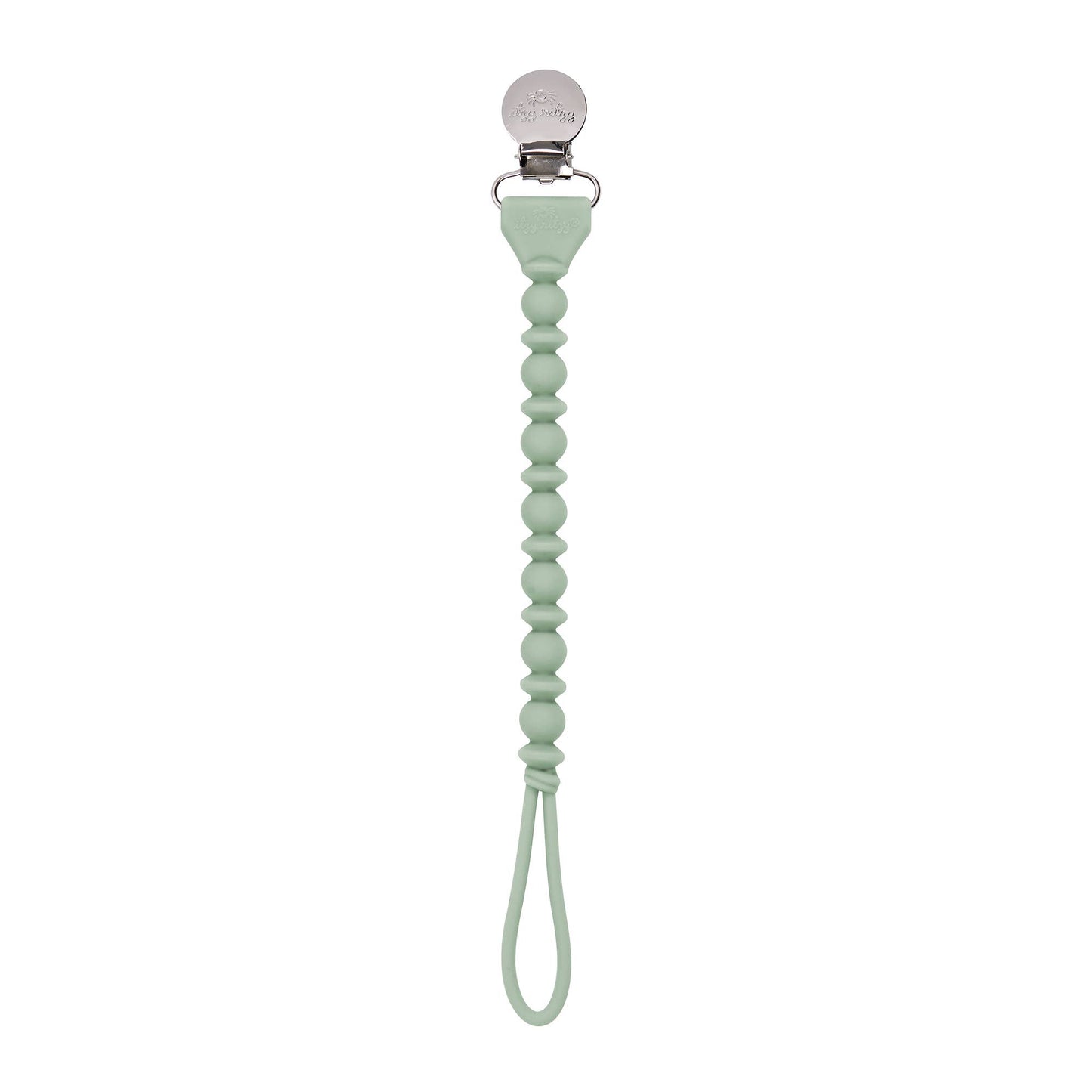 Sweetie Strap™ Silicone One-Piece Pacifier Clip | Agave Beaded