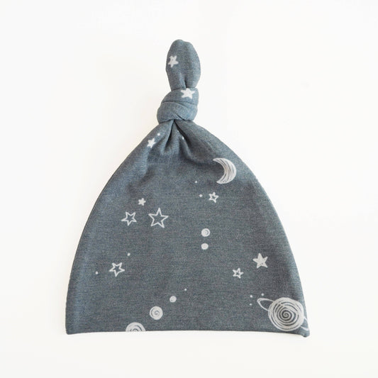 Extra Soft Top Knot Hat: Starry Dreams