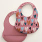 Baby Bibs | Hearts and Rose (2-pack)