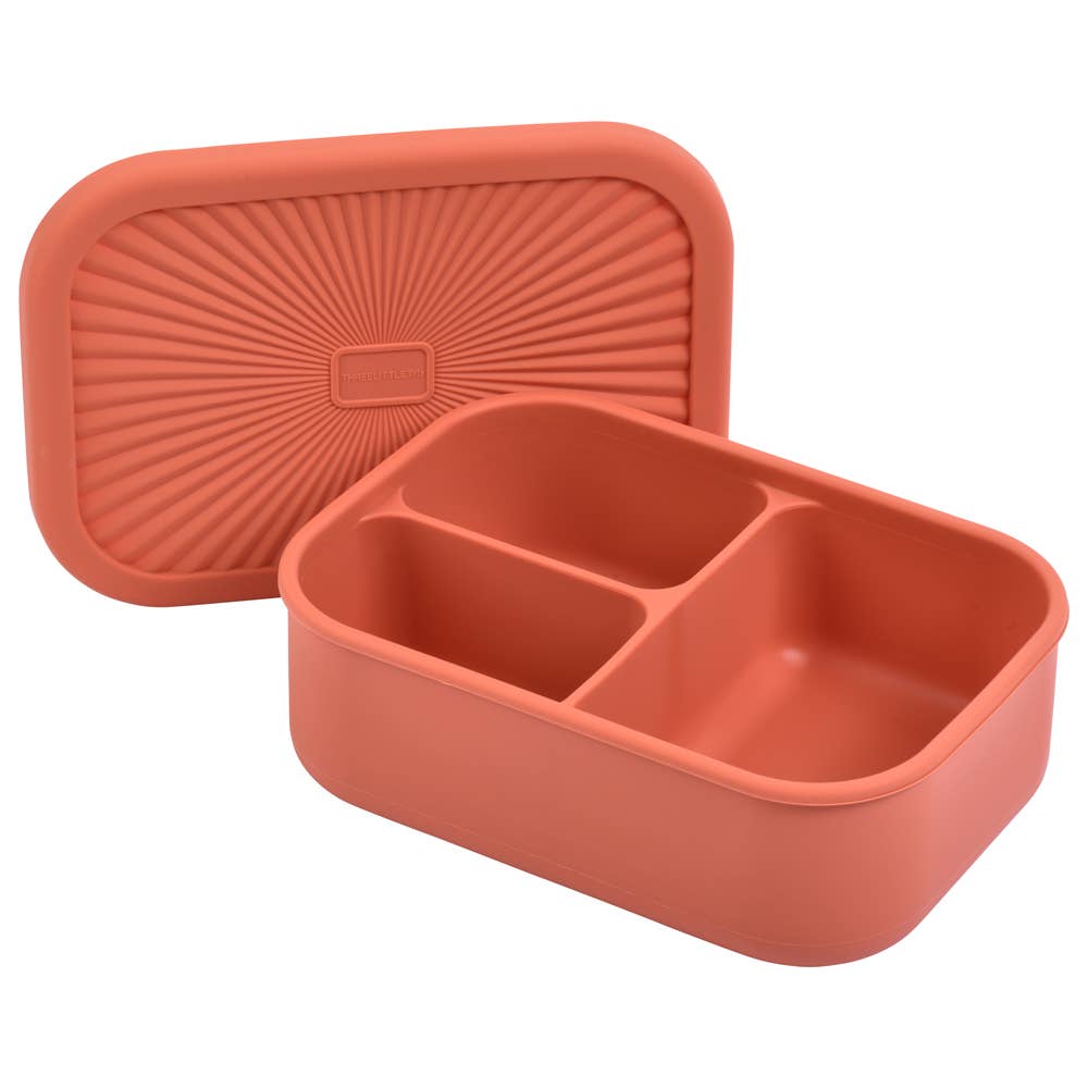 Terracotta Orange Silicone Bento Lunch & Snack Box